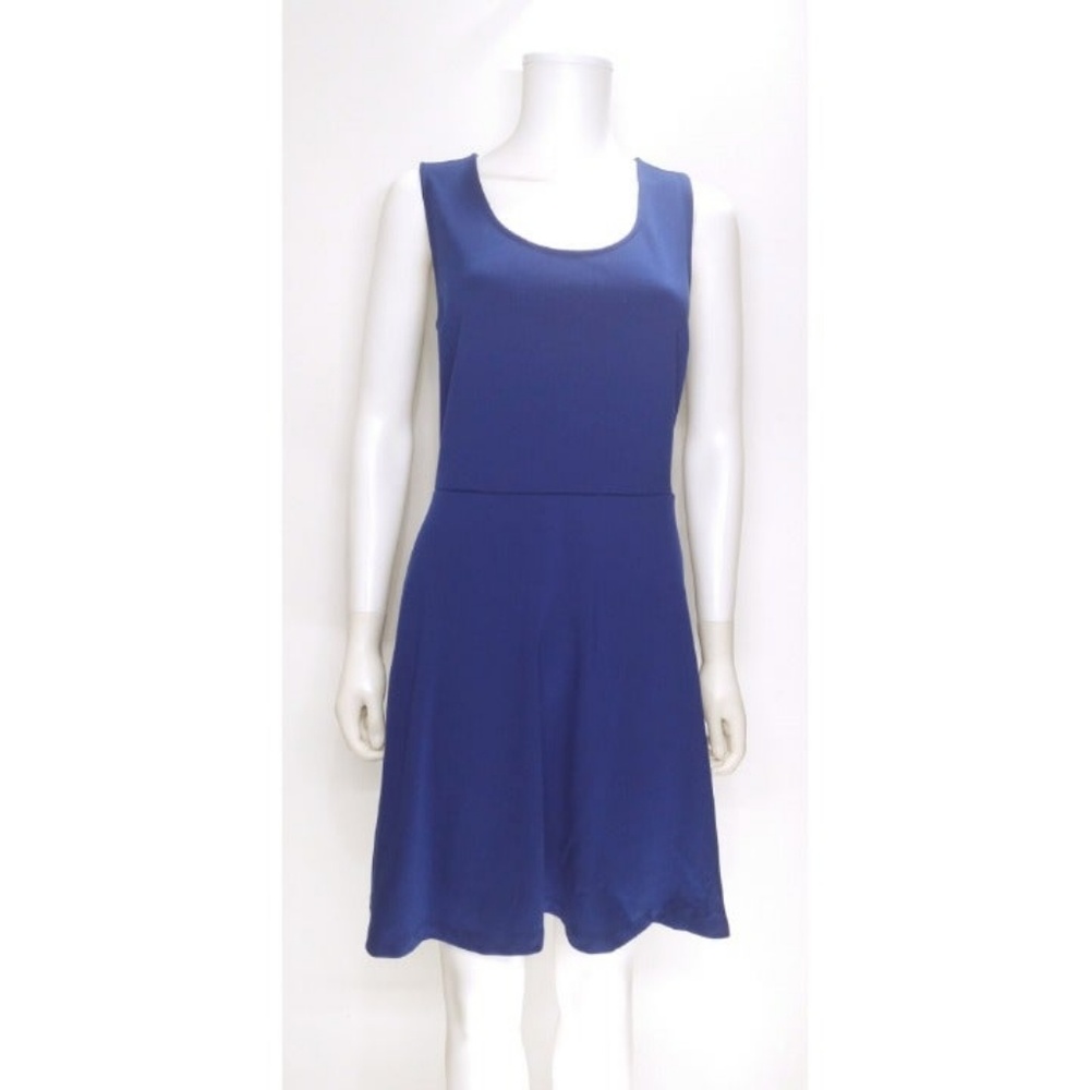 The Limited Blue Sleeveless Skater Dress Size S